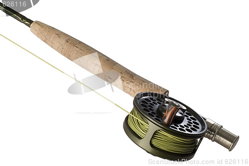 Image of Fly Rod with a Reel and Line