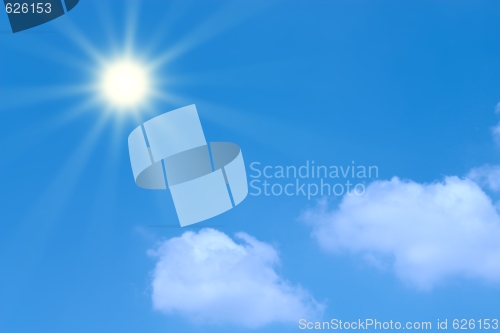 Image of  sunny sky background