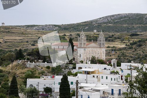 Image of byzantinne church greek islands paros