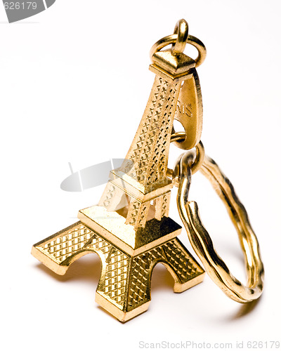 Image of eiffel tower souvenir key chain
