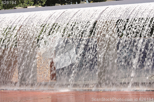 Image of  Streams of fountain close-up