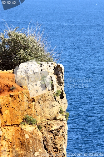 Image of Sea view with beautiful rock