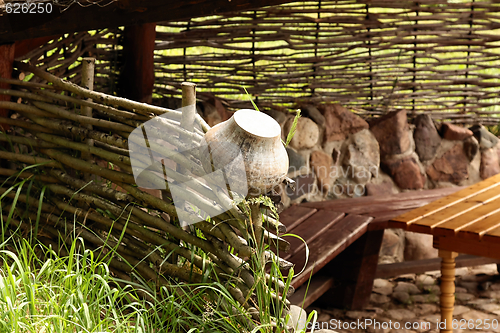 Image of Braided arbor in the ethnic style