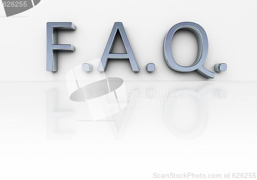 Image of chrome word FAQ