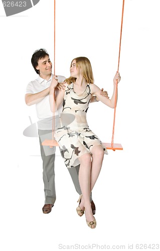 Image of Couple and swing