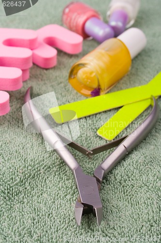 Image of pedicure beauty set