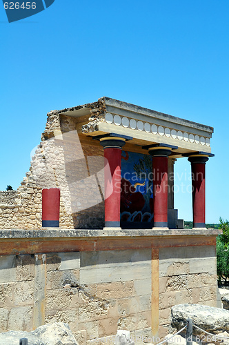 Image of Archaeological site of Knossos. Minoan Palace. Crete.