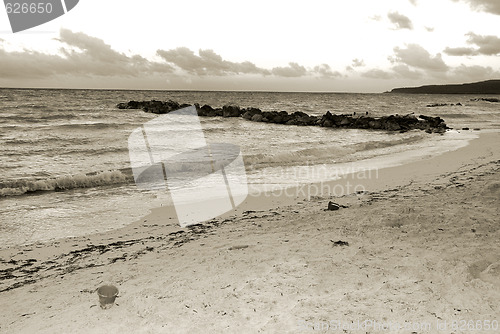 Image of Sunset at a tropical beach