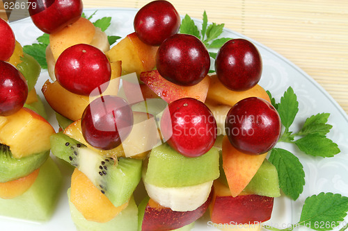 Image of Fruits on sticks