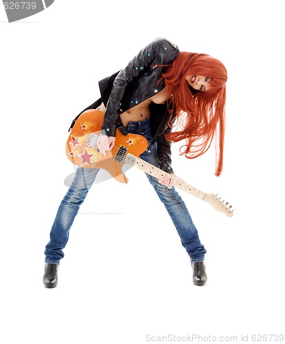 Image of guitar babe