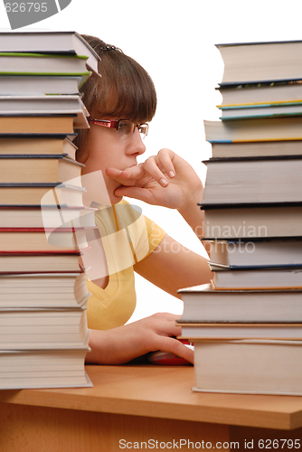 Image of Girl with Computer