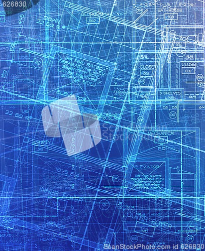 Image of archecture plans  abstract
