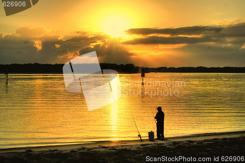 Image of Sunrise Fisherman