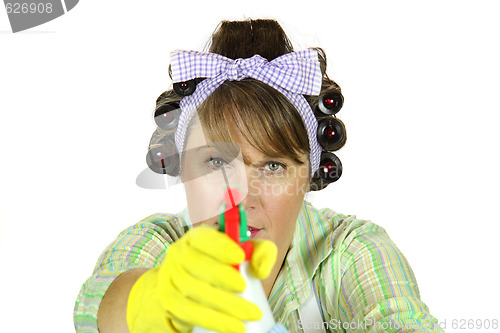 Image of Frumpy Housewife Takes Aim