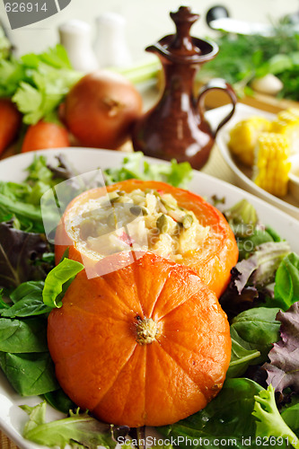 Image of Stuffed Golden Nugget Pumpkin