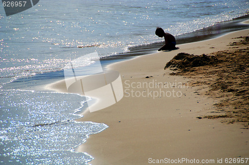 Image of Playing on the beach