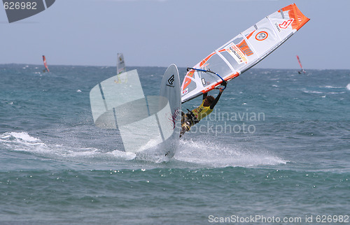 Image of Windsurfer Estredo Jose in Competition PWATour 2009, Costa Tegui