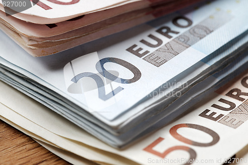 Image of euro banknotes