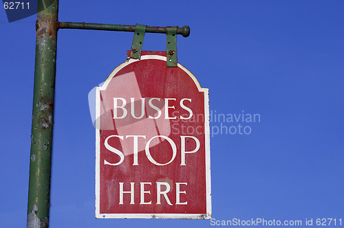 Image of Bus stop sign