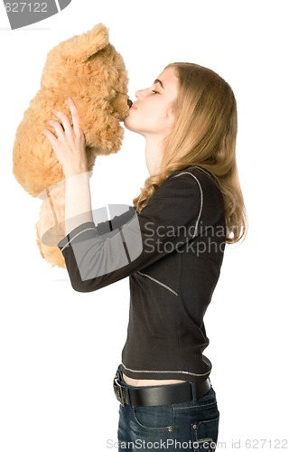 Image of Girl with a Teddy bear