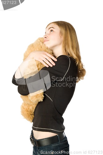 Image of Girl with a Teddy bear