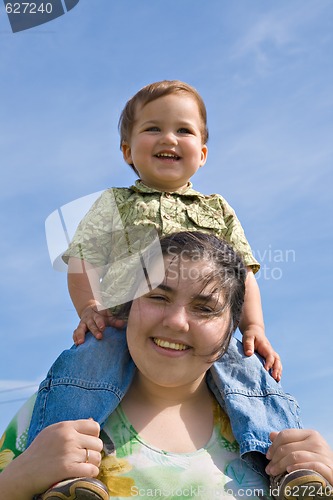 Image of Mother with her child