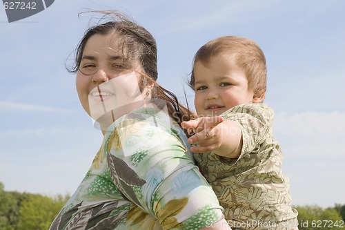 Image of Woman with her child