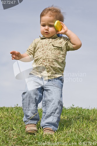 Image of Boy with a cellphone