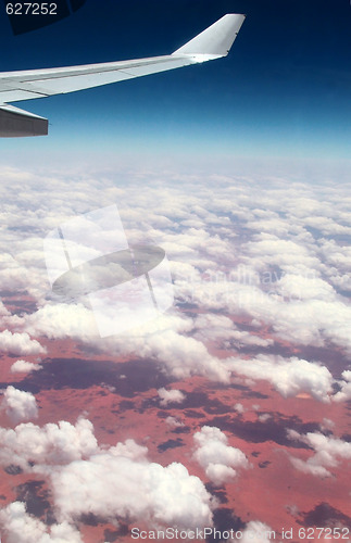 Image of Red African ground from air