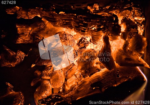 Image of Hot coal texture