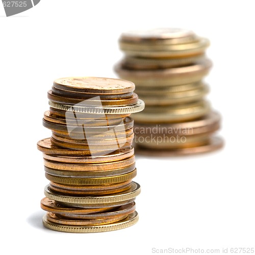 Image of two coins stacks