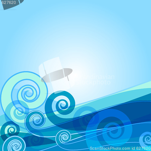 Image of Abstract blue background