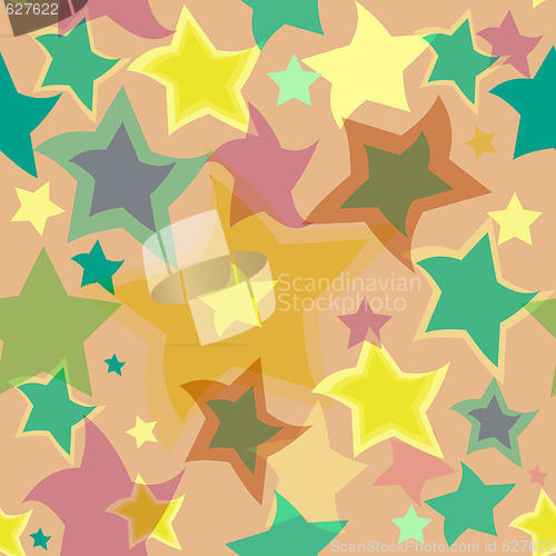 Image of Abstract seamless background with translucent stars