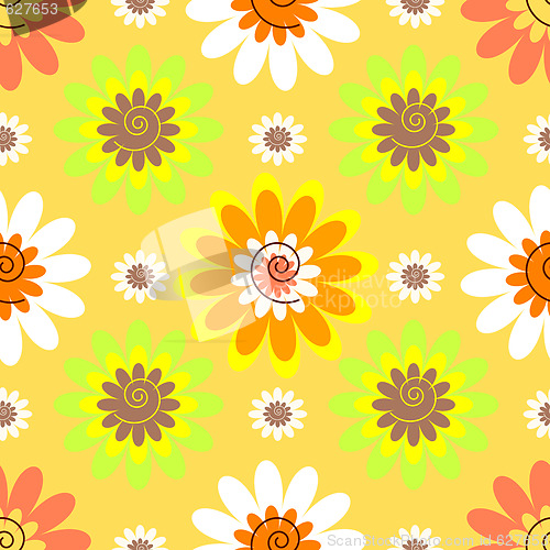 Image of Abstract seamless floral pastel pattern