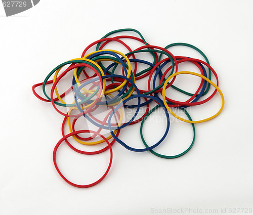 Image of Colourful rubber bands