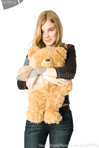 Image of Girl with a Teddy bear