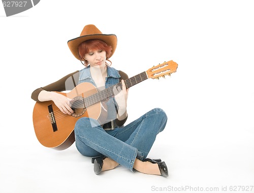 Image of Woman with guitar