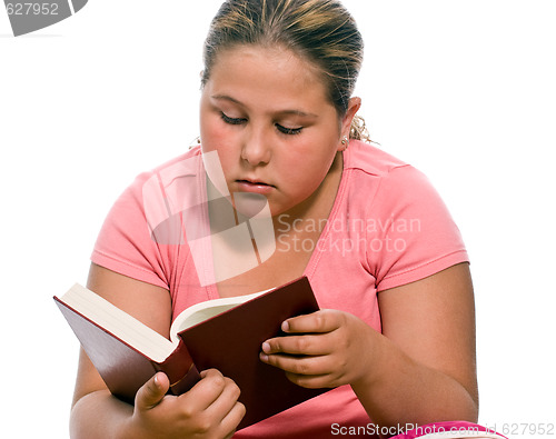 Image of Isolated Girl Reading