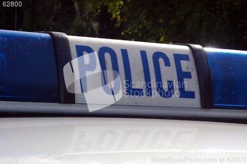 Image of Police Car Sign 01