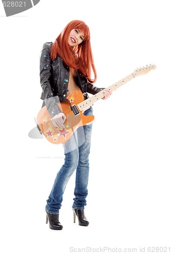 Image of guitar babe