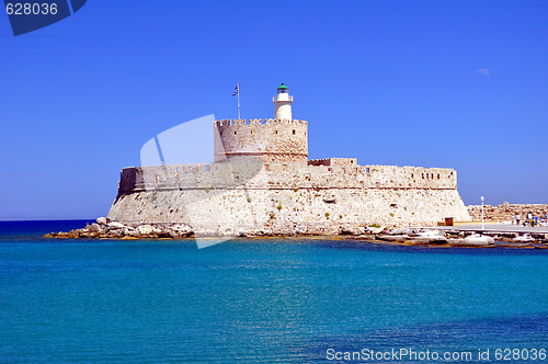Image of Fortress of Saint Nicholas, Rhodes, Greece