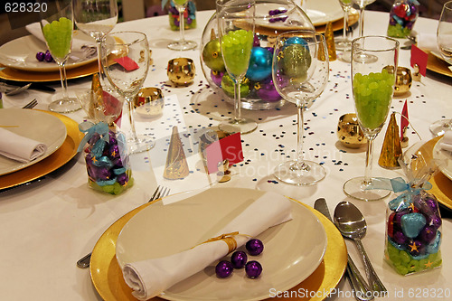 Image of Colorful table