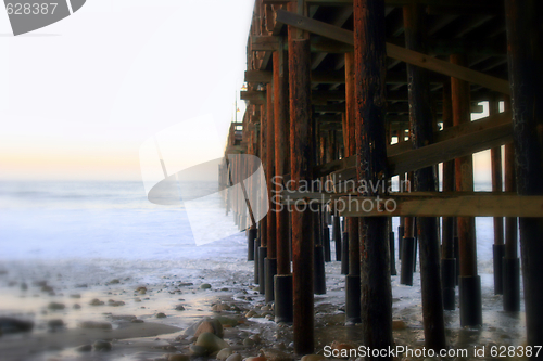 Image of Ocean Wave Storm Pier