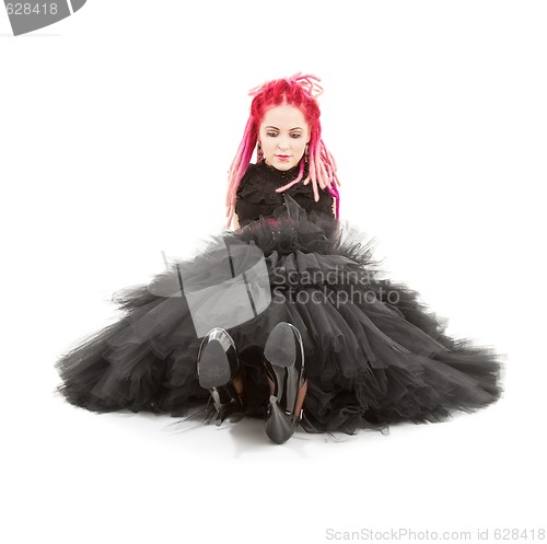 Image of pink hair girl