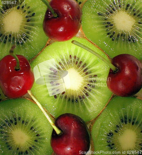 Image of Kiwi and Cherries