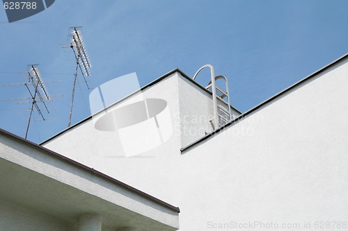 Image of roof of the modern building, abstraction