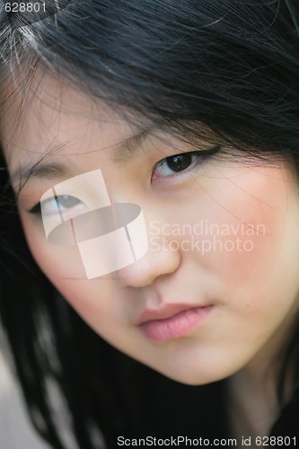 Image of orient girl, close-up