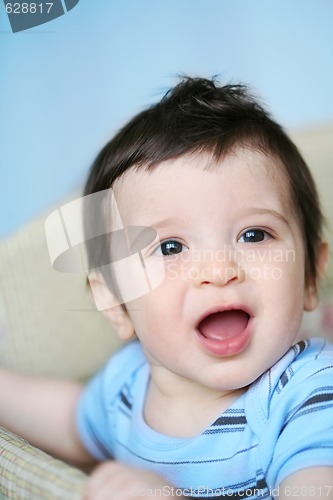 Image of baby portrait, soft focus