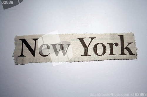 Image of Word thorn out of a newspaper