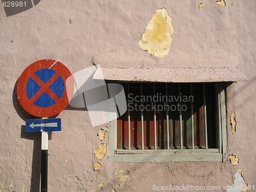 Image of A Forbidden Sign Warning Travellers